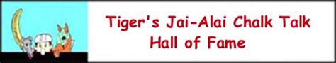 jai alai chalk talk|tiger's jai alai chalk talk.